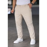 Bürke Erkek Bej Renk Kaliteli Battal Büyük Beden Kumaş Pantolon (100-135 kg battal beden 40-42-44)