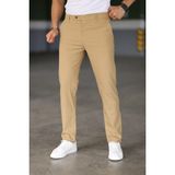 Bürke Erkek Camel Renk Italyan Kesim Kaliteli Esnek Likralı Kumaş Bilek Boy Pantolon - 28
