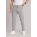 Bürke Erkek Gri Beli Lastikli Bağcıklı Duble Paça Jogger Pantolon