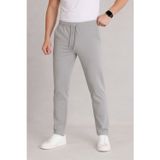 Bürke Erkek Gri Beli Lastikli Bağcıklı Duble Paça Jogger Pantolon