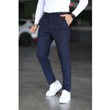 Bürke Erkek Lacivert Renk italyan Kesim Slim Fit Kaliteli Kumaş Pantolon