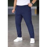 Bürke Erkek Lacivert Renk Kaliteli Battal Büyük Beden Kumaş Pantolon (100-135 kg battal beden 40-42-44)
