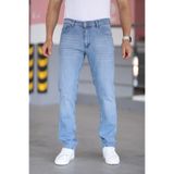 Bürke Premium Erkek Mavi Regular Fit Rahat Kesim Esnek Likralı Denim Jeans Kot Pantolon