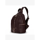 Burkley AVELINE Cocoa Brown PU Deri Kadın Sırt Çantası