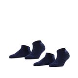 Burlington Everyday 2'li paket kadın spor çorabı, yumuşak taranmış pamuk, Mavi (Marine 6120), 36-41