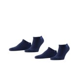 Burlington Everyday erkek spor ayakkabısı 2'li paket, pamuk karışımı, 2 çift, çeşitli Renkler, Beden 40-46 - Ayak sırtında file yapılı zarif, modaya uygun çorap Mavi 40-46