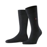 Burlington Lord çorap, opak pamuk (organik), Gri Yağ Melanj 3986, 40-46