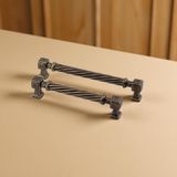 Burma Antik Sarı Eskitme Metal Kulp 192 Mm Mobilya Çekmece Mutfak Dolabı Dolap Modern Kapak Kulpları