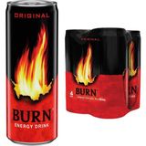 Burn Enerji Içeceği 250 ml 4'lü