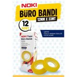 Büro Bandı 12X33 mm Bant Selefon Bant 12 ADET-T1464 - Şeffaf
