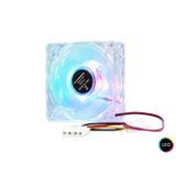 Büro Ev Ofis Bilgisayarı için 80MM Şeffaf Led Kasa Fanı