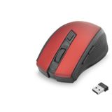 Büro Ev Ofis Bilgisayarı için Kırmızı Siyah 800-1600 Dpi Kablosuz Mouse