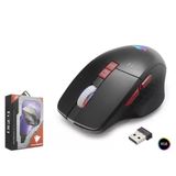Büro Ev Ofis Bilgisayarı için Siyah Kablosuz Şarjlı 1600DPI Sessiz RGB Gaming Mouse
