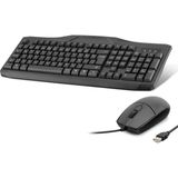 Büro Ev Ofis Bilgisayarı Için Siyah Q Kablolu Klavye Mouse Seti - Renkli