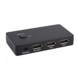 Büro Ev Ofis Cihazları için 2PORT 2USB 2DP Kvm Consol Switch