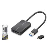 Büro Ev Ofis Cihazları için 5GBPS TYPEC3.2 Gen1 MSD SD Kart Okuyucu