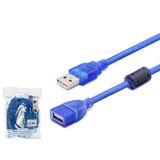 Büro Ev Ofis Cihazları için 5MT Şeffaf Mavi Usb Uzatma Kablosu