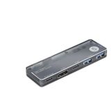 Büro Ev Ofis Cihazları için 5PORT 5GBPS 4K TYPEC3.1 Gen1 Pd Hdmi Alümin Gri Hub