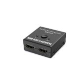 Büro Ev Ofis Cihazları için Siyah 2 Fonksiyon Out Hdmi Switch
