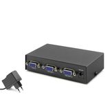 Büro Ev Ofis Cihazları için Siyah 2OUT 200MHZ Vga Splitter Hub