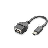 Büro Ev Ofis Cihazları İçin Siyah Mini Usb To Usb Otg Kablo