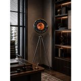Büro Ev Ofis Dekoru İçin 150X45cm Krom Metal 24Saat Stil Tripod Ayaklı Saat