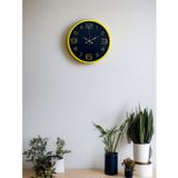 Büro Ev Ofis Duvar Saati için 36CM Sarı Golden Rakamlı Mekanizma