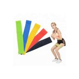 Büro Ev Ofis Egzersiz Sporu için 5ADET Pilates Direnç Lastiği Seti Seti