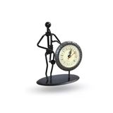 Büro Ev Ofis Hediyesi İçin 18X14cm Metal Saksafonlu Müzisyenli Masa Saati