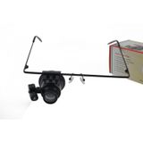 Büro Ev Ofis Hediyesi için 20X Büyütür 16MM Optik Büyüteç Led Işıklı Gözlük Tek Göz Büyüteci