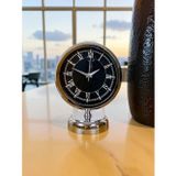 Büro Ev Ofis Hediyesi için 20x25CM Krom Metal Dekor Masa Saati