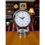 Büro Ev Ofis Hediyesi için 20x25CM Metal Sade Prestij Desenli Masa Saati