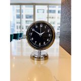 Büro Ev Ofis Hediyesi için 20x25CM Silver Krom Gece Masa Saati