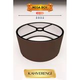 Büro Ev Ofis Hediyesi İçin 35Cm Jumbo Kahve Lambader Başlığı