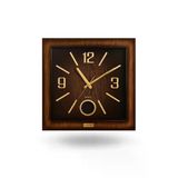Büro Ev Ofis Hediyesi İçin 41X41cm Ahşap Kare Duvar Saati