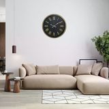 Büro Ev Ofis Hediyesi İçin 52Cm Eskitme Roma Elegant Desen Duvar Saati