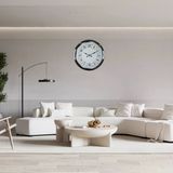 Büro Ev Ofis Hediyesi İçin 52Cm Krom Modern Desenli Desen Duvar Saati