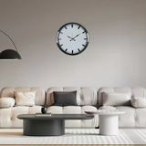 Büro Ev Ofis Hediyesi İçin 52Cm Krom Pure Simple Desenli Desen Duvar Saati