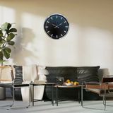 Büro Ev Ofis Hediyesi İçin 52Cm Krom Shadow Prime Desen Duvar Saati