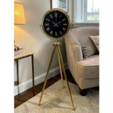 Büro Ev Ofis Hediyesi için Golden Era Tripod Ayaklı Saat