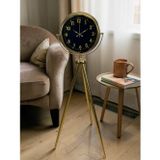 Büro Ev Ofis Hediyesi için Golden Imperial Tripod Ayaklı Saat