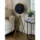 Büro Ev Ofis Hediyesi için Golden Majestic Tripod Ayaklı Saati