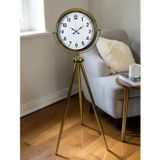 Büro Ev Ofis Hediyesi için Golden Prestij Tripod Ayaklı Saat