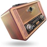 Büro Ev Ofis Hediyesi Için Maxi Dekoratif Retro Şarjlı Kablosuz Radyo - Renkli