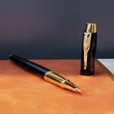 Büro Ev Ofis Hediyesi Için Siyah Metal Roller Tükenmez Kalem - Renkli