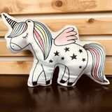 Büro Ev Ofis Hediyesi için Unicorn Figürlü Yumuşak Peluş Yastık