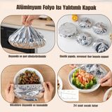 Büro Ev Ofis Mutfağı için 10ADET Mini Yalıtımlı Tencere Tabak Uyumlu Folyo Bone Kapak Seti