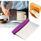 Büro Ev Ofis Mutfağı için Çelik Hamur Kesici Kazıyıcı Şekillendirici Pasta Kek Spatula Aleti