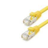 Büro Ev Ofis Network Bağlantısı için 30CM 10GBPS 600MHZ Sarı CAT7 Ethernet Patch Kablosu