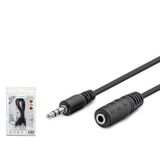 Büro Ev Ofis Ses Müzik Sistemi için Siyah 120CM 3.5MM Aux Ses Uzatma Kablosu